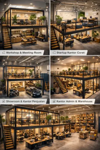 Mezzanine Ruang Kantor di Bandung Wetan