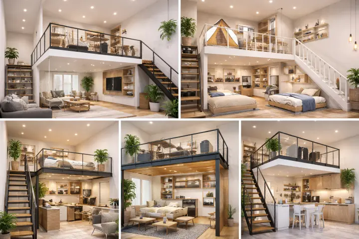 Mezannine Ruang Rumah Estetik di Bandung Wetan
